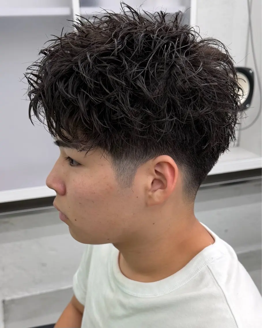 ショート パーマ メンズ カット パーマ メンズパーマ/矢場町 /NODE 下村透依のヘアスタイル