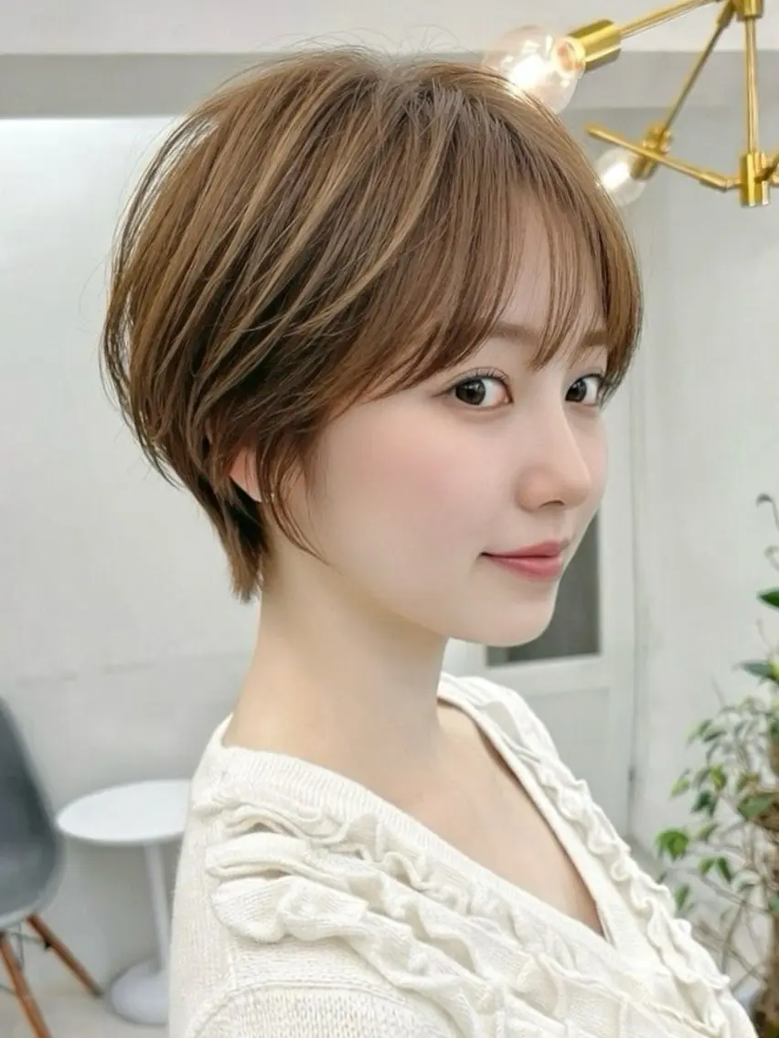 【絶壁・多毛・くせ毛⭕️】ショートでお悩み解決✂️小顔ショートカット⚠️必ずメニュー説明をご覧になってください🙇‍♂️の写真