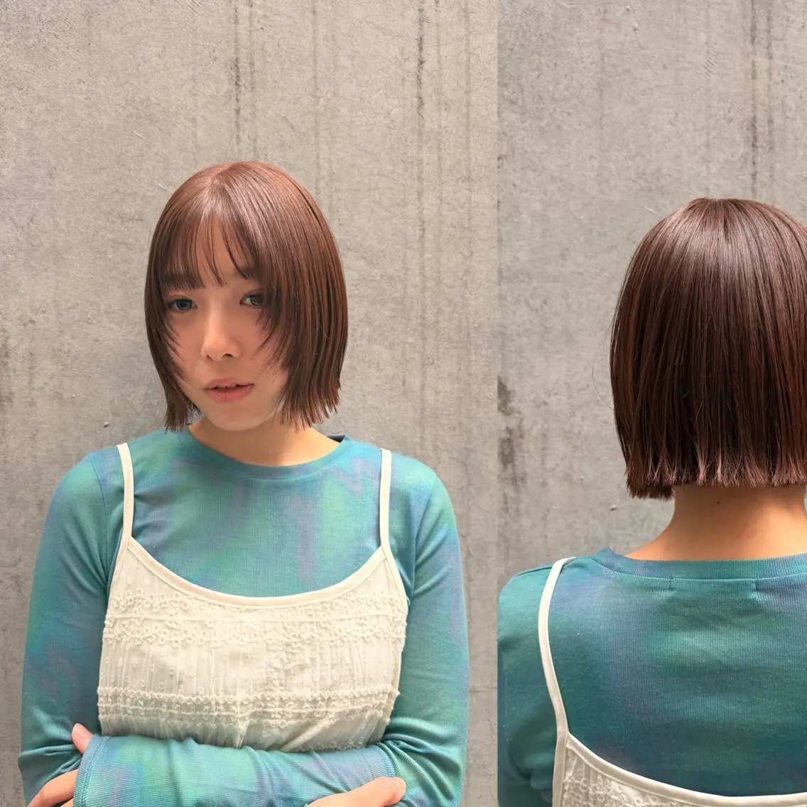 ショート 切りっぱなしボブ ボブ ホリグチ ルナのヘアスタイル