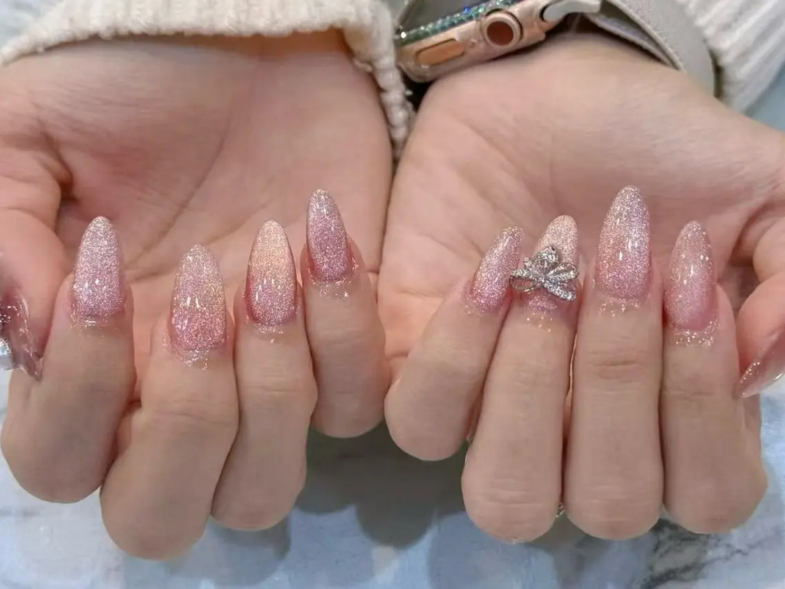 ネイル アートネイル フットネイル ジェルネイル ハート マグネットネイル Babarla nailのネイルデザイン