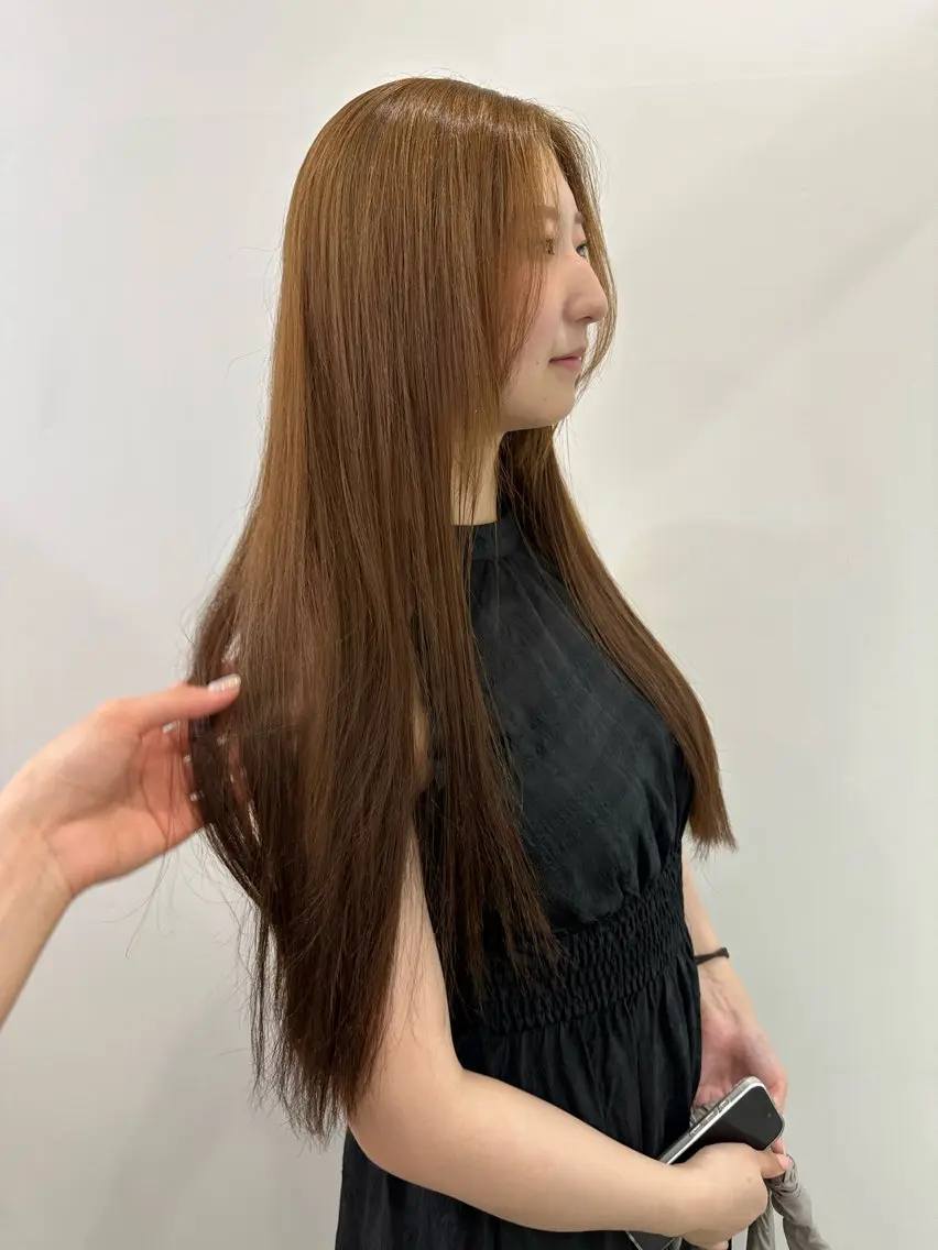 ロング カラー ヘアカラー トリートメント レイヤー/ナチュラル 💐nao.のヘアスタイル