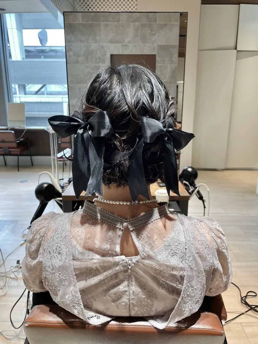ショート ショートヘア ヘアセット umi/レイヤー カット/アレンジのヘアスタイル