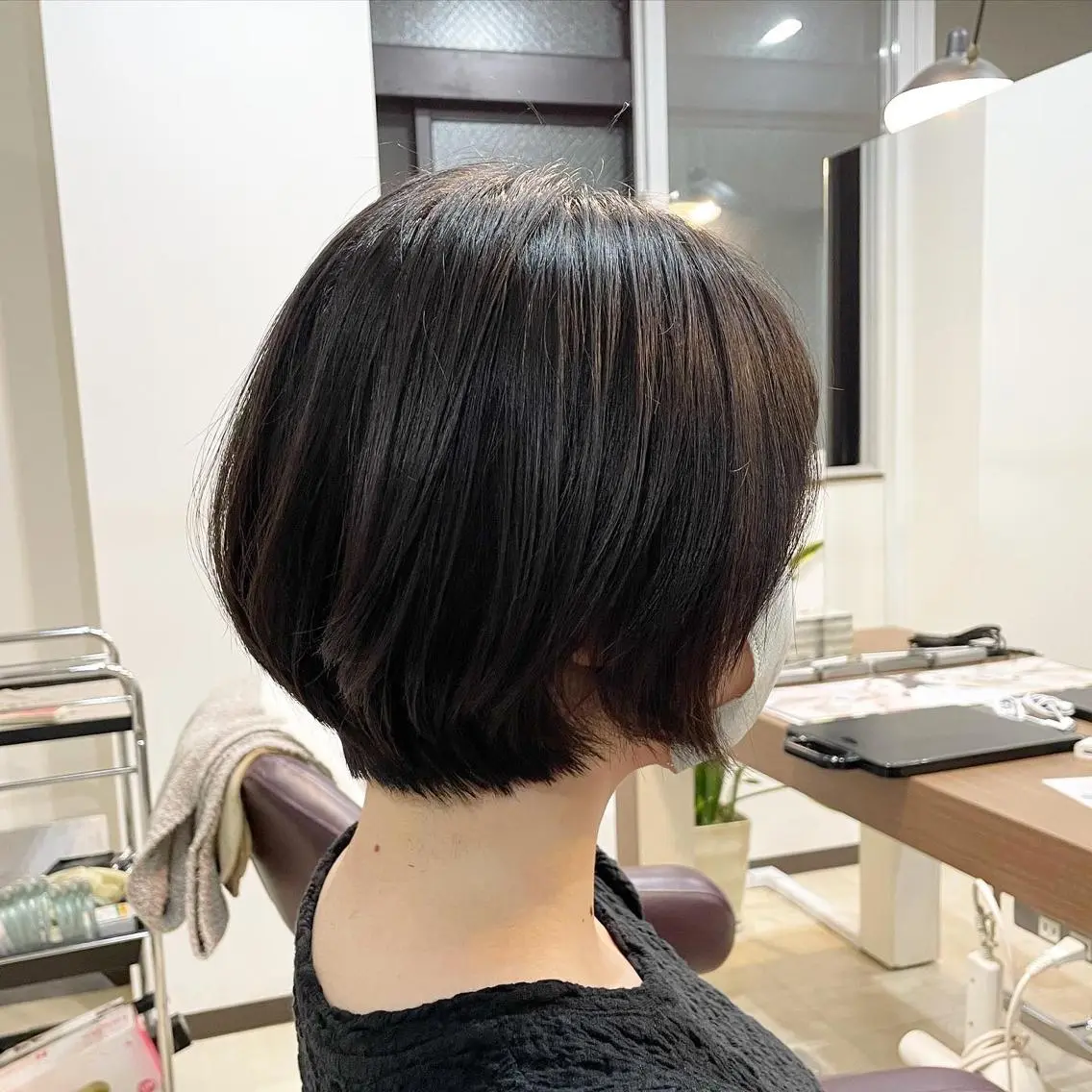 ショート カラー ショートボブ 丸みショート ボブ ショートヘア SOL .✂︎ 松永李帆のヘアスタイル