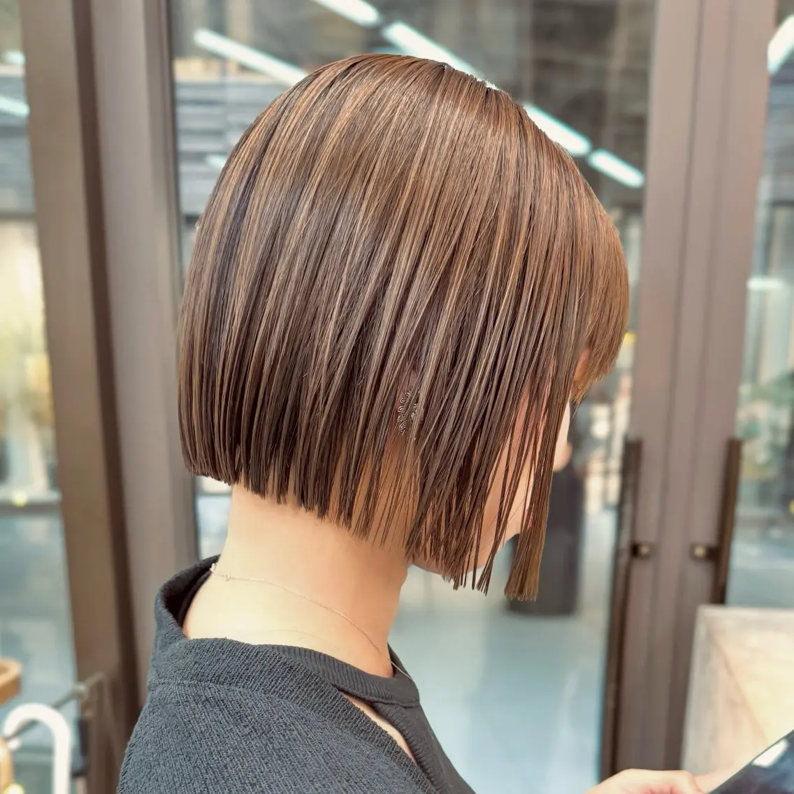 ショート ボブ 縮毛矯正 カット 縮毛矯正 トリートメント ボブ/ショート /パーマ/shinのヘアスタイル