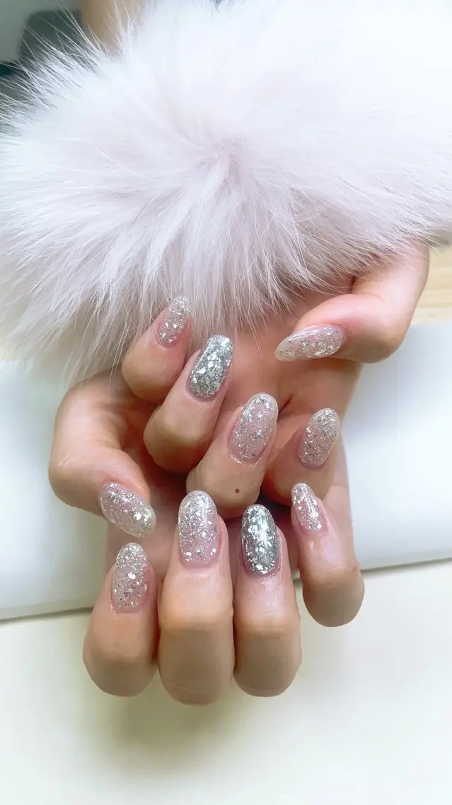 ネイル キラキラ🌸🌸🌸 nail ⭐️✨のネイルデザイン