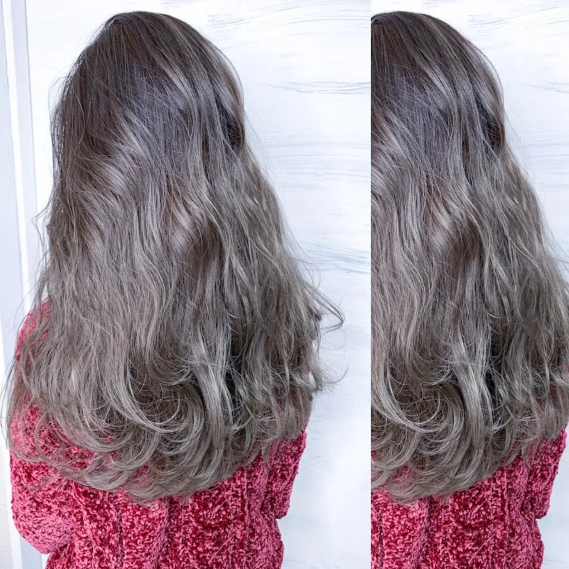 ロング カラー バレイヤージュ グラデーションカラー ハイライトカラー ハイライト レイヤーカット BOX mico.のヘアスタイル