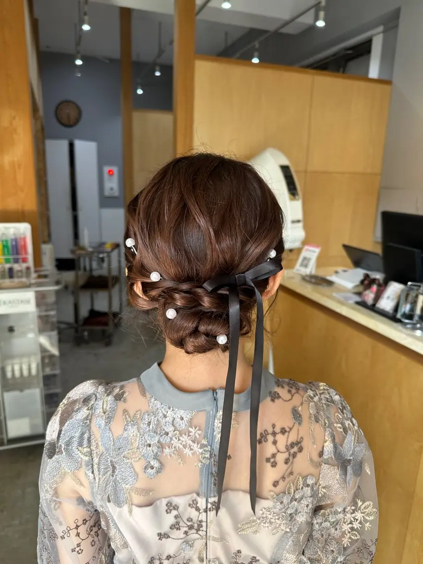 ミディアム ヘアセット miloc MOMOKAのヘアスタイル