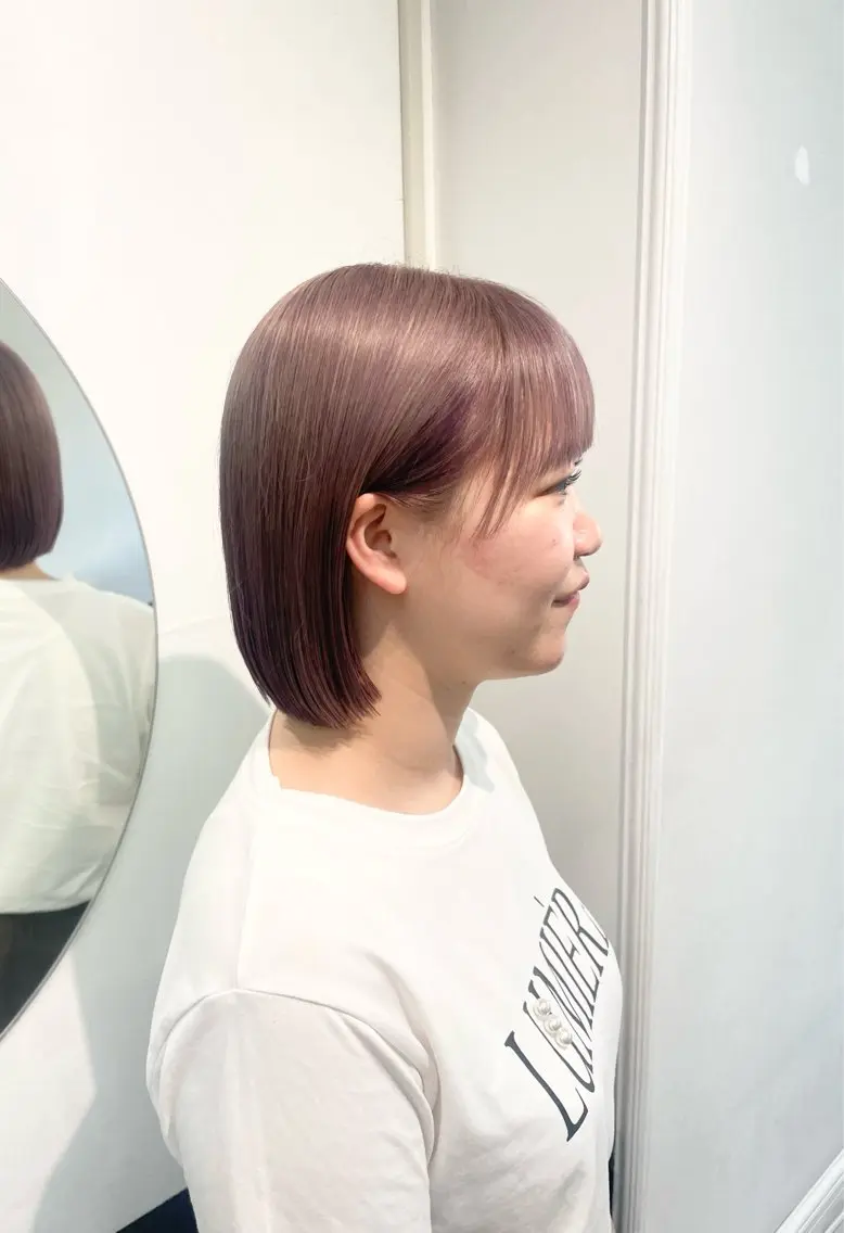 ショート カラー ヘアカラー 野町好花 レイヤー/髪質改善のヘアスタイル