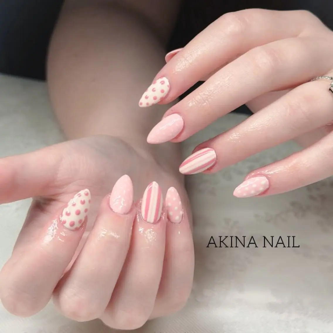 セミロング Akina Nail 亀戸のネイルデザイン