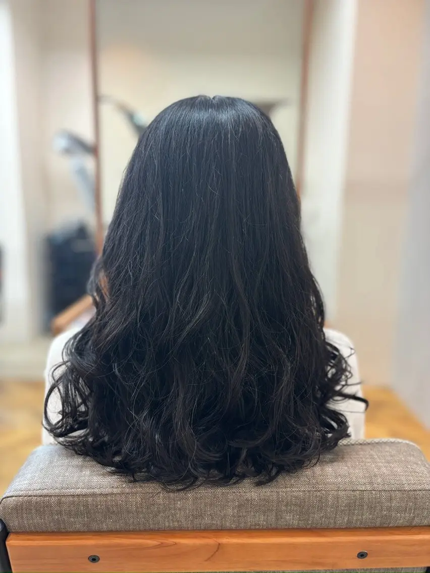 ミディアム パーマ ミディアムパーマ デジタルパーマ 喜屋武 太智のヘアスタイル