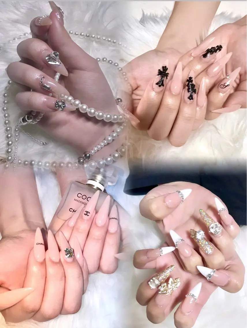 【練習モデル♡】韓国・ワンホン系デザインネイル🩷の写真