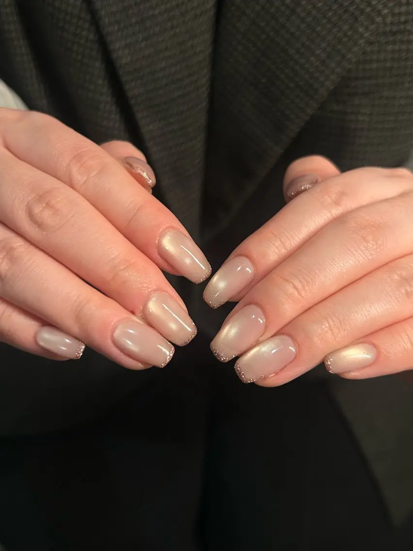 ネイル マグネットネイル ニュアンスネイル シンプルネイル sakae yurinaのネイルデザイン