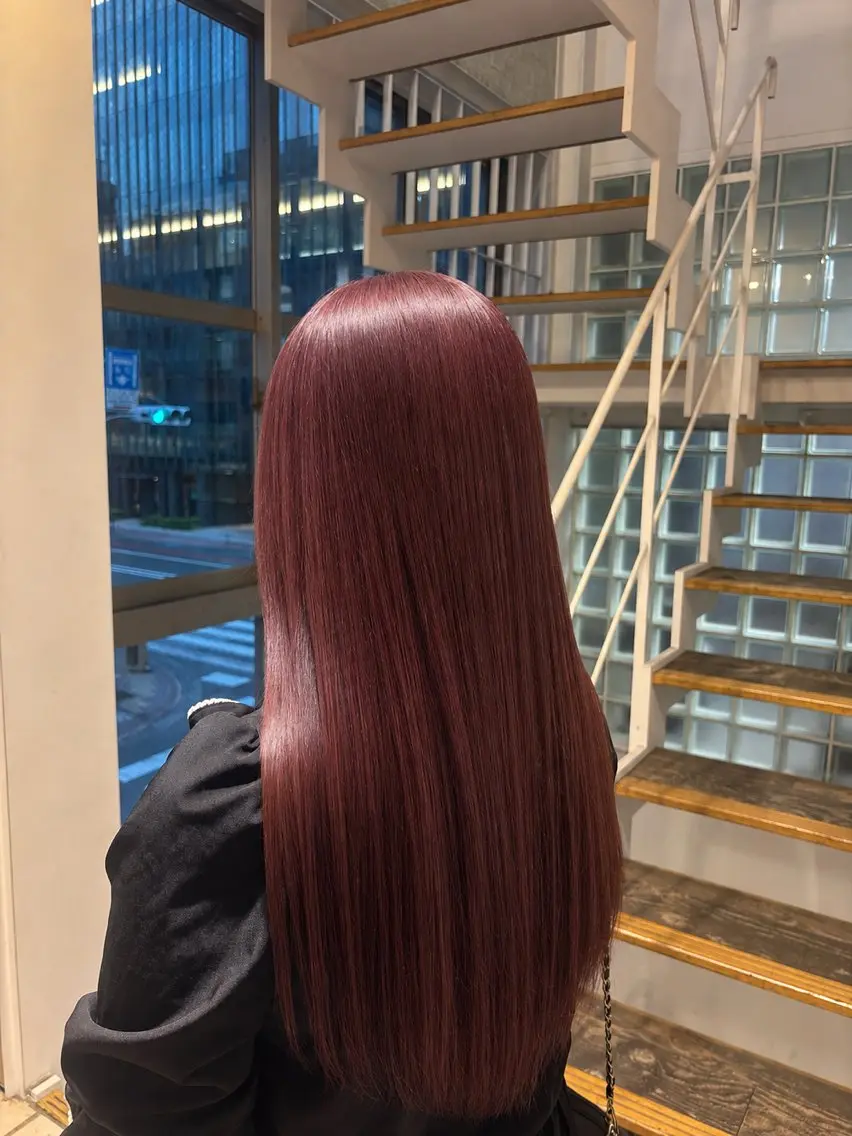ロング カラー ブリーチ ブリーチなしカラー ヘアカラー GiseL 美優のヘアスタイル