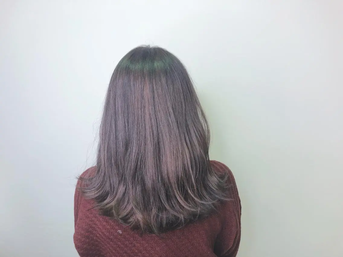 セミロング カラー グレージュ カット ヘアカラー トリートメント ヘアセット 💜髪質改善美髪💜 星野清光のヘアスタイル
