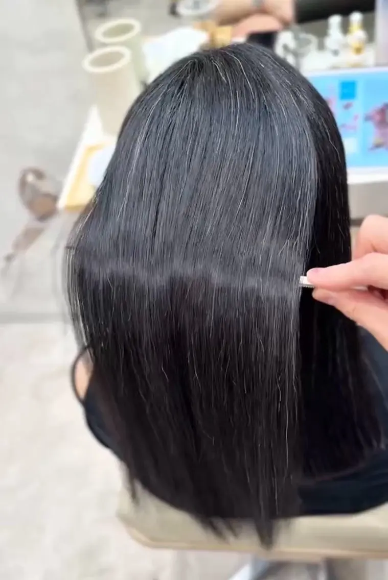 ロング 縮毛矯正 sinsia縮毛矯正 酸性ストレート　銀座のヘアスタイル