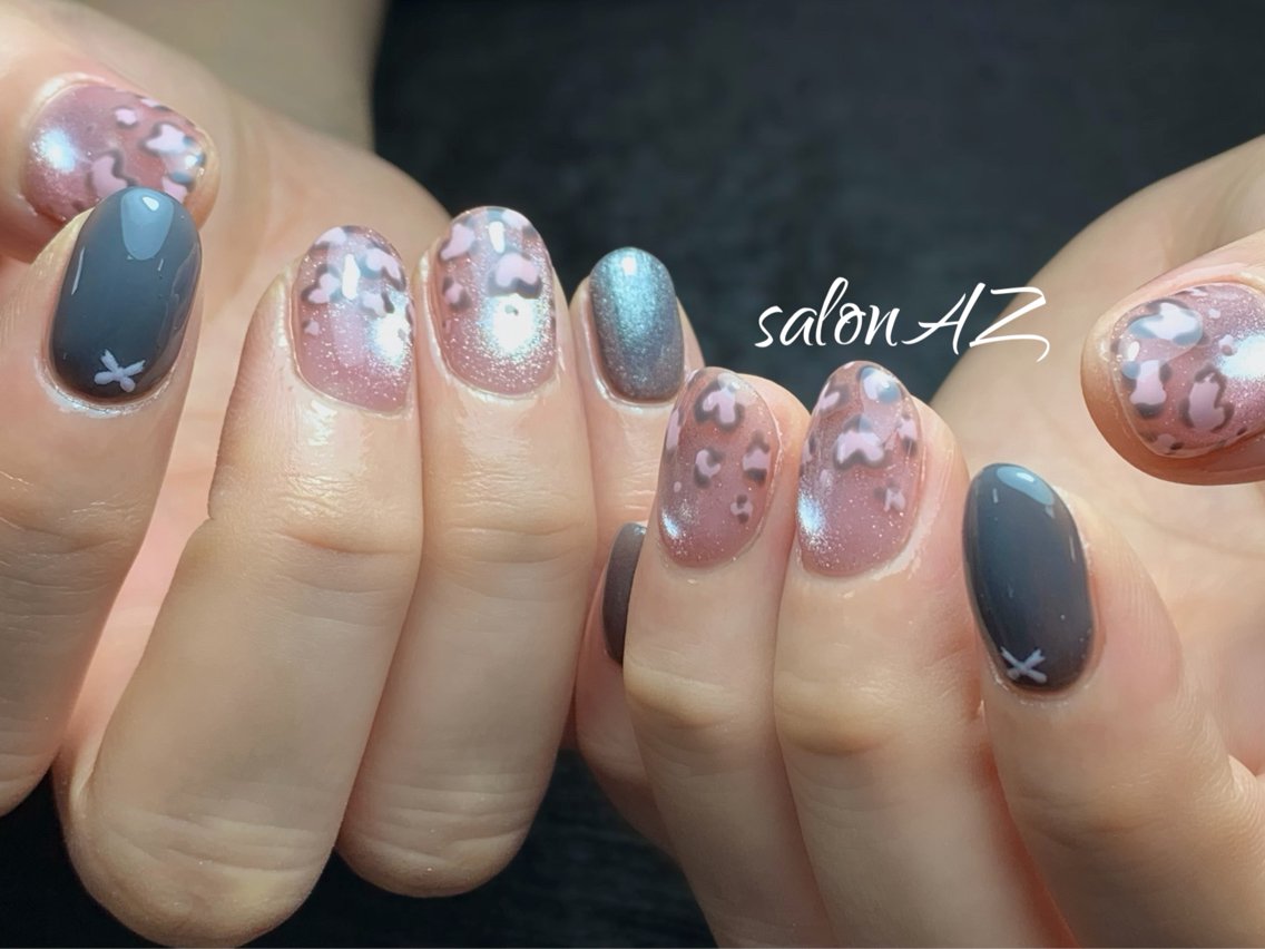 ネイル 持ち込み オフィスネイル スカルプネイル ハンドネイル salon AZ NANAのネイルデザイン