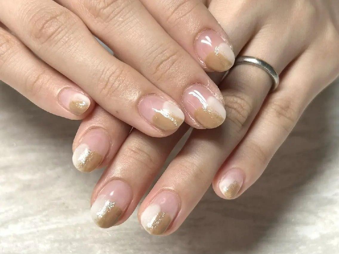 ネイル 韓国ネイル ニュアンスネイル ワンカラーネイル シンプルネイル ハンドネイル JULIE NAILのネイルデザイン