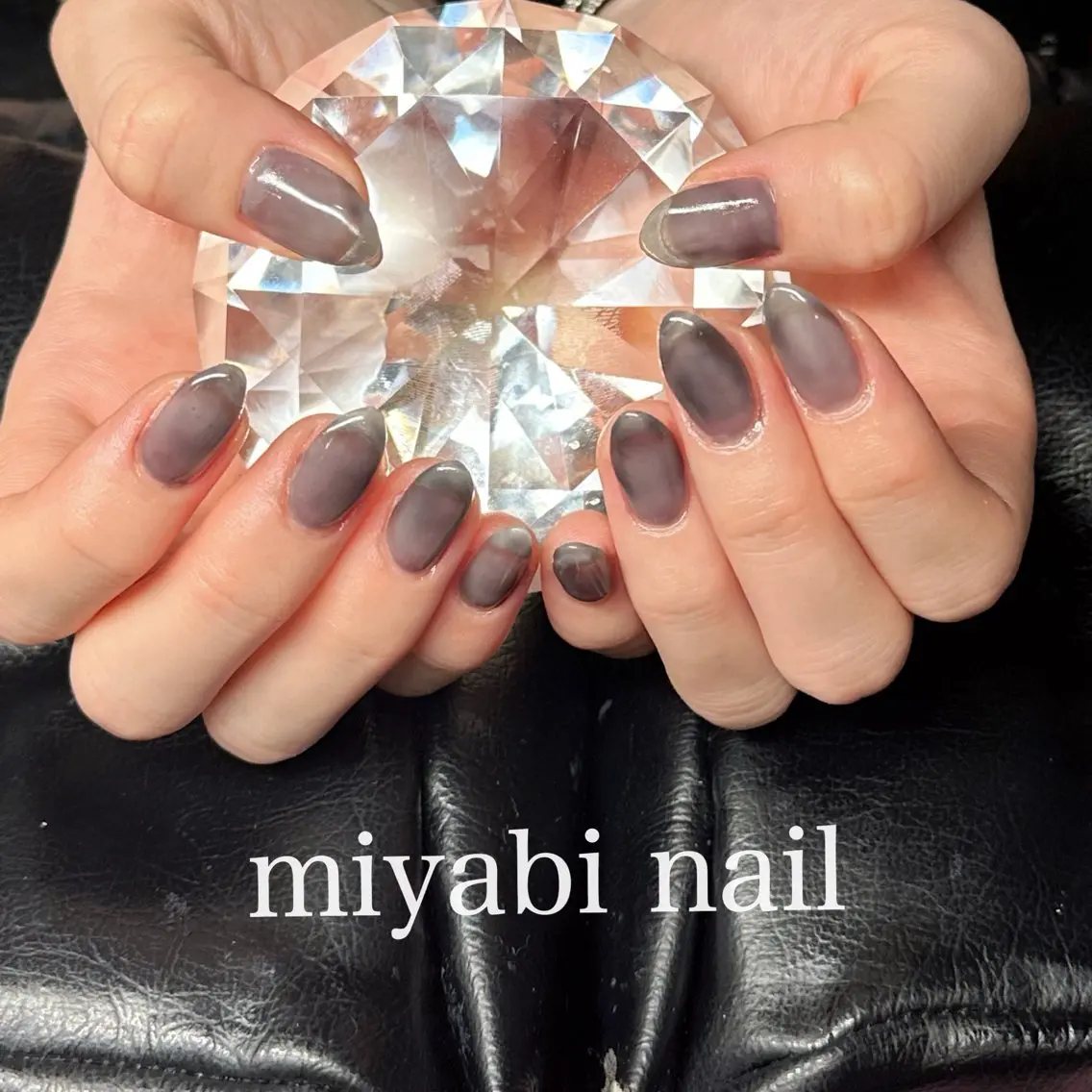 ネイル ジェルネイル 持ち込み ワンカラーネイル シンプルネイル 夏ネイル ハンドネイル miyabi nail 桂川駅近くのネイルデザイン
