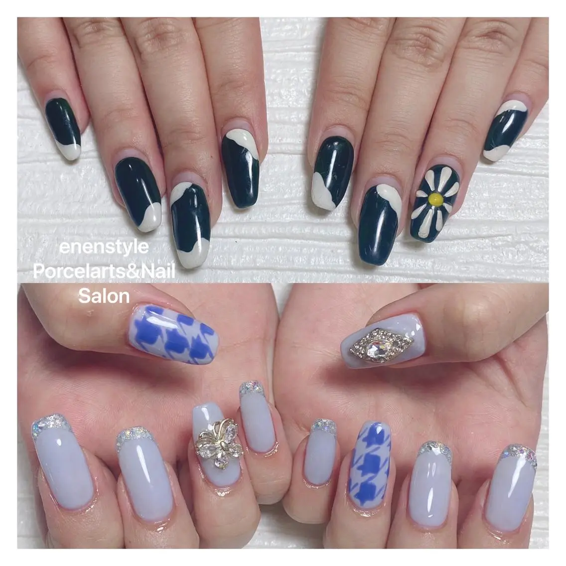 ミディアム ネイル 🐾enen style 🐾のネイルデザイン