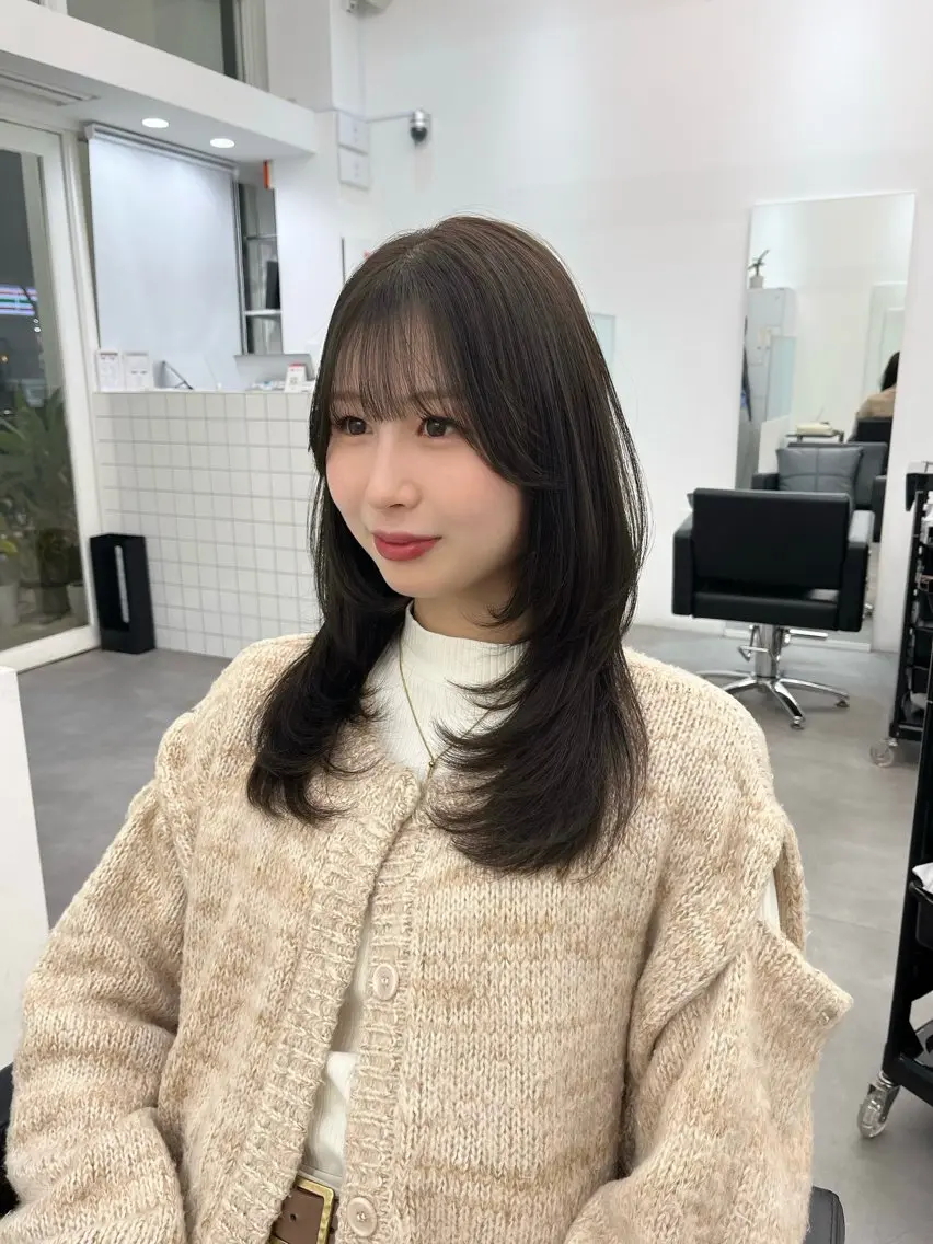 ロング yumeka♡レイヤ ーカット当日予約okのヘアスタイル