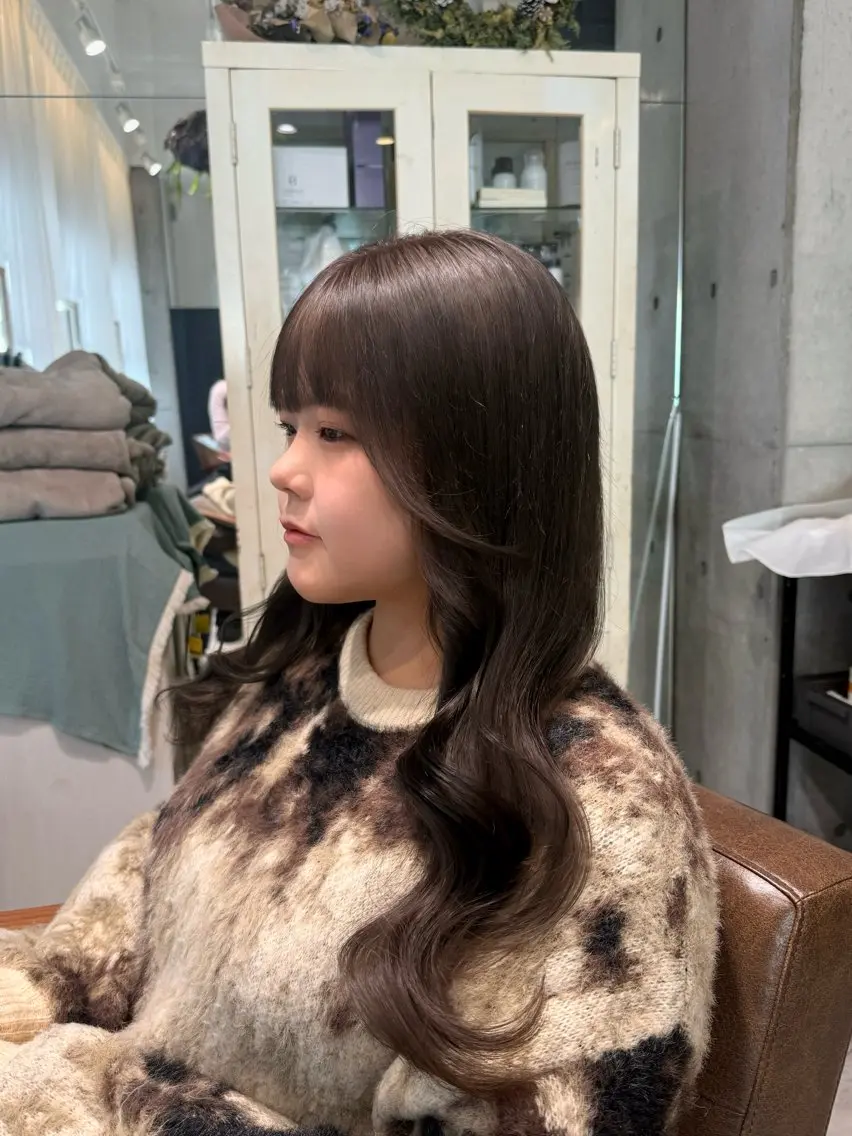ロング カット ヘアカラー トリートメント 木村 心海☆明石のヘアスタイル