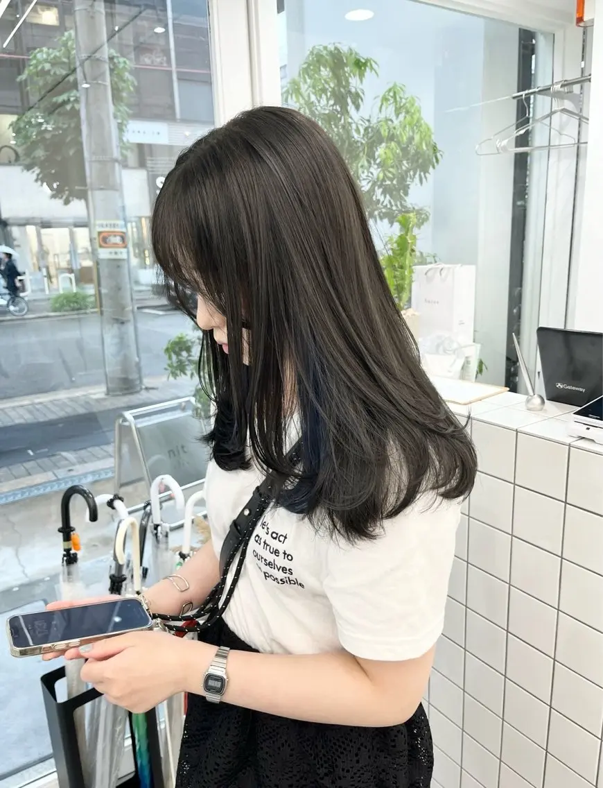 ミディアム MANA/上野/ カラーモデル🖤✨のヘアスタイル