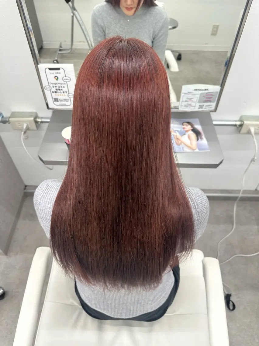ロング カラー レッドカラー 🌟モデル募集 /さら🩷のヘアスタイル