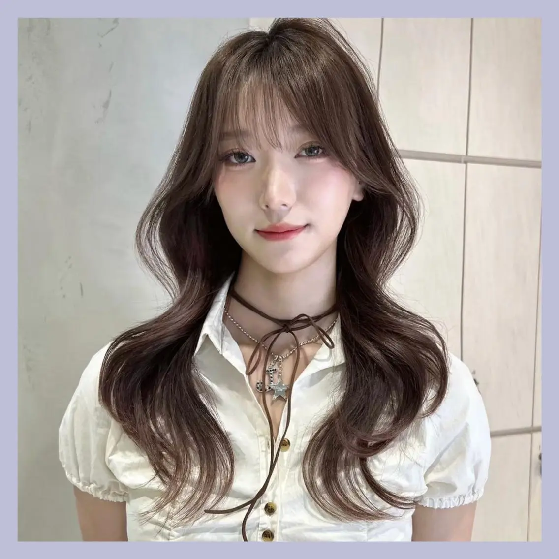 ロング カラー ブリーチ ダブルカラー ブリーチなしカラー 顔まわりレイヤー 髪質改善 カット ヘアカラー トリートメント GLROW 大宮 ANNEXのヘアスタイル