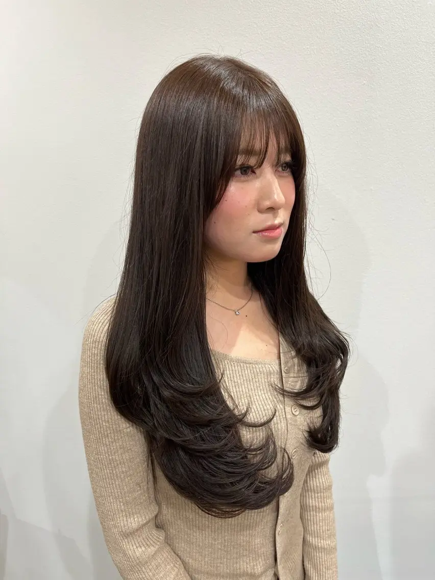 ロング カラー ベージュカラー ブラウンカラー ブラウンベージュ 髪質改善/艶髪🫧 ｼｽﾞｸ🦥🌿のヘアスタイル