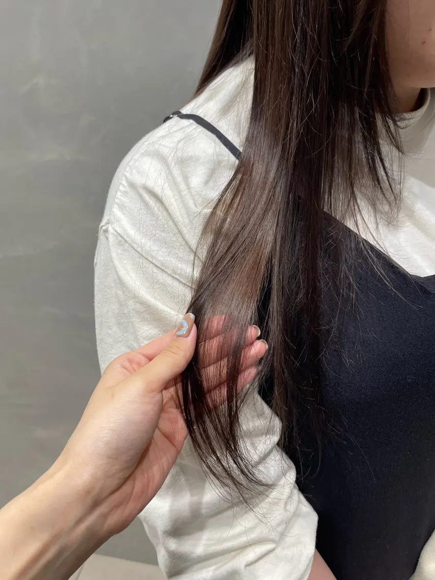 ロング カラー 透明感カラー ラベンダーカラー 🪿透明感/艶カラー ﾜﾀﾅﾍﾞｱｵｲのヘアスタイル