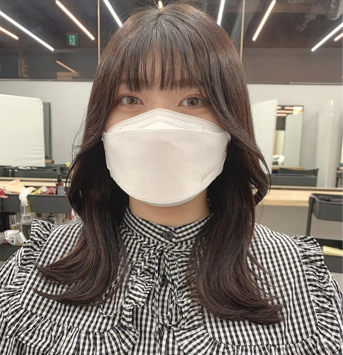 ミディアム カラー カット ヘアカラー トリートメント 透明感/オリーブ/ グレージュ/YUKAのヘアスタイル
