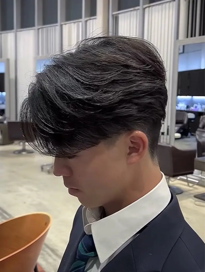 ショート カット パーマ ヘッドスパ 渡部 貴優のヘアスタイル