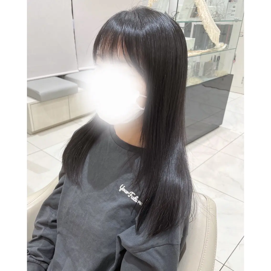 セミロング パーマ 韓国ヘア 🎀中川綾乃🎀のヘアスタイル
