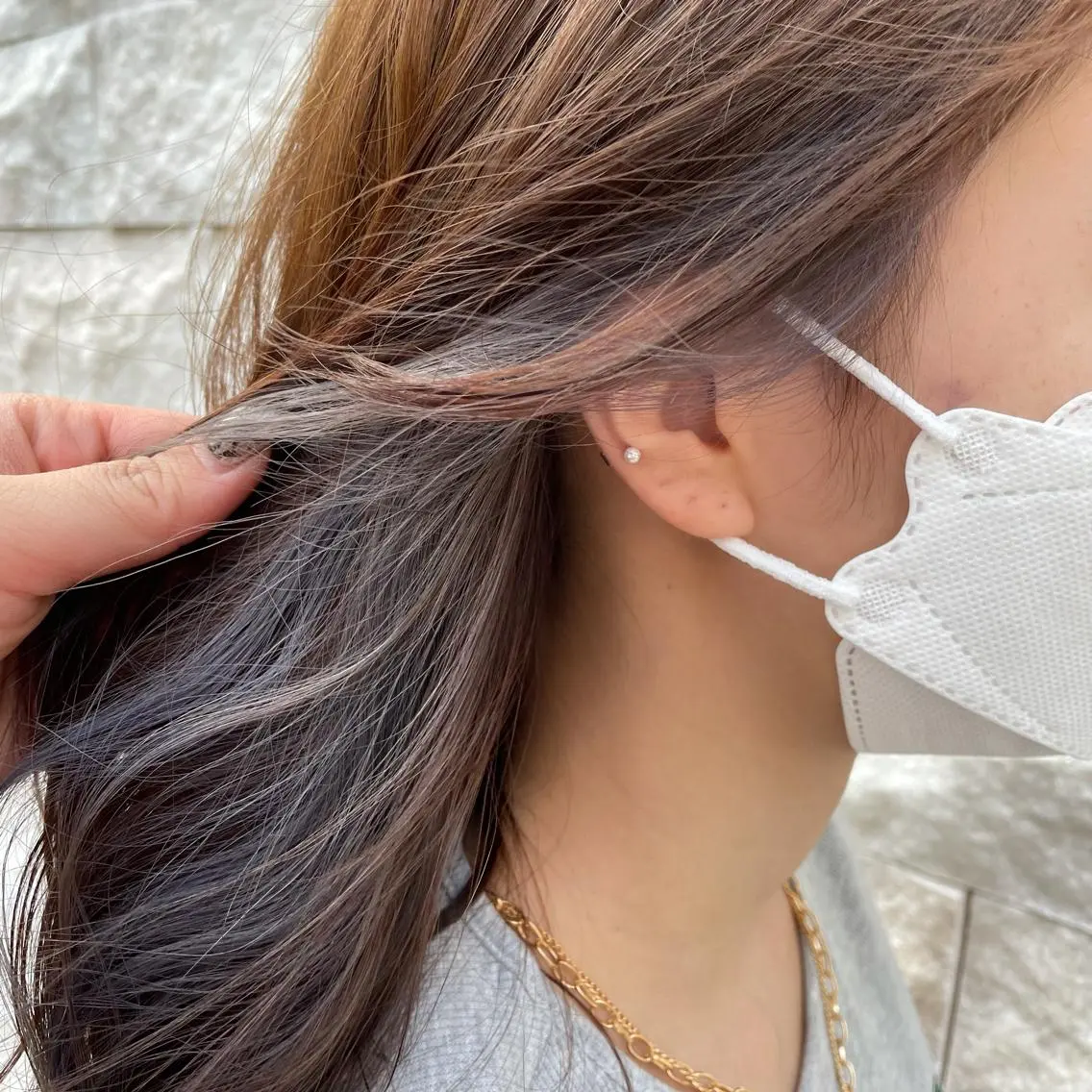 ロング カラー 北川 智海のヘアスタイル