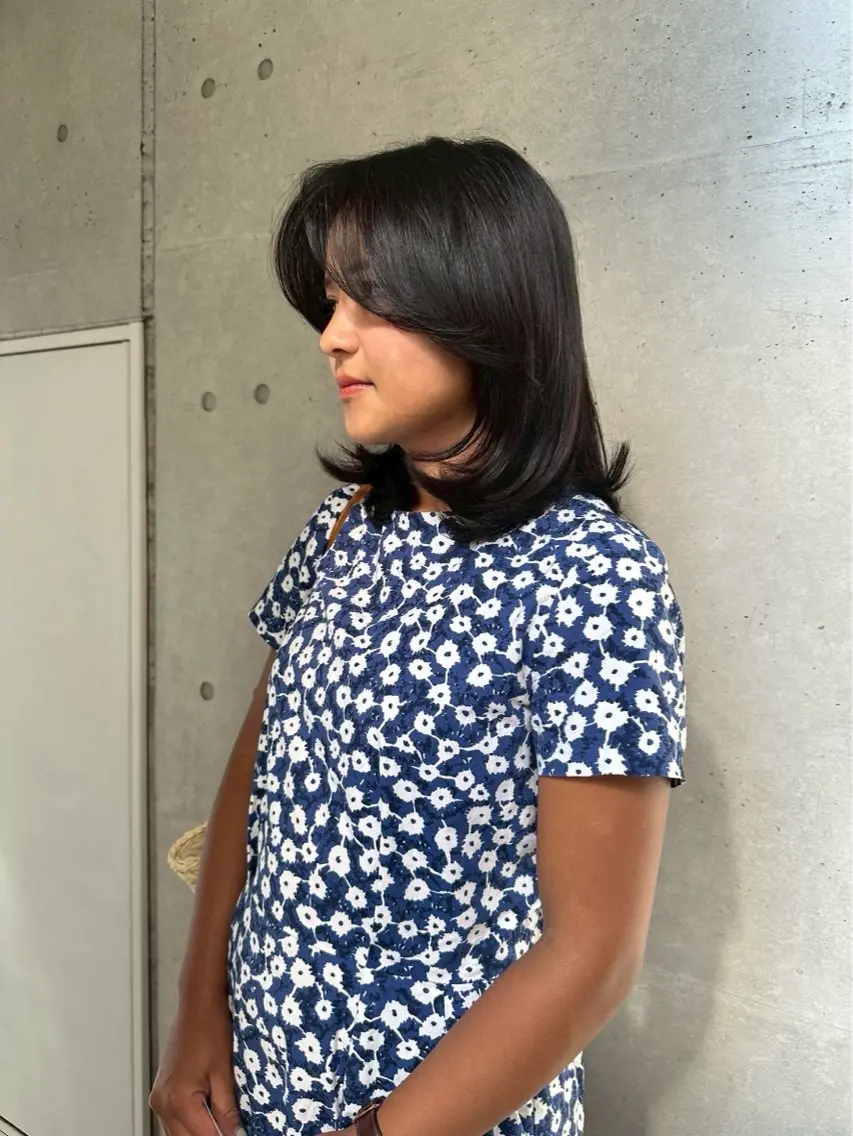 ミディアム TOKUYAMA AYANOのヘアスタイル