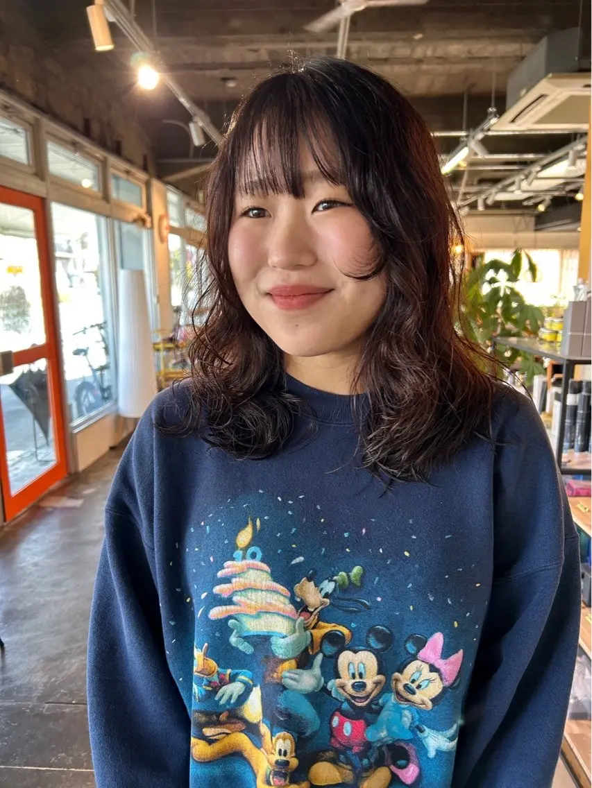 パーマ カット パーマ くまざき　なな /メンズモデル募集のヘアスタイル