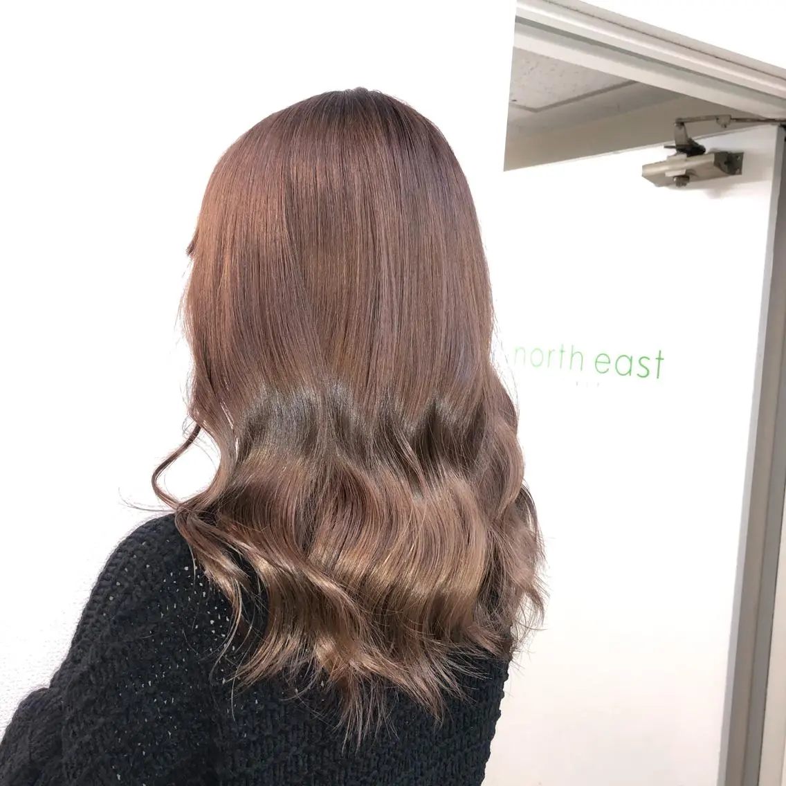 セミロング カラー ベージュカラー ミルクティーベージュ ヨシンモリ 韓国風ヘア HINATA ひなたのヘアスタイル
