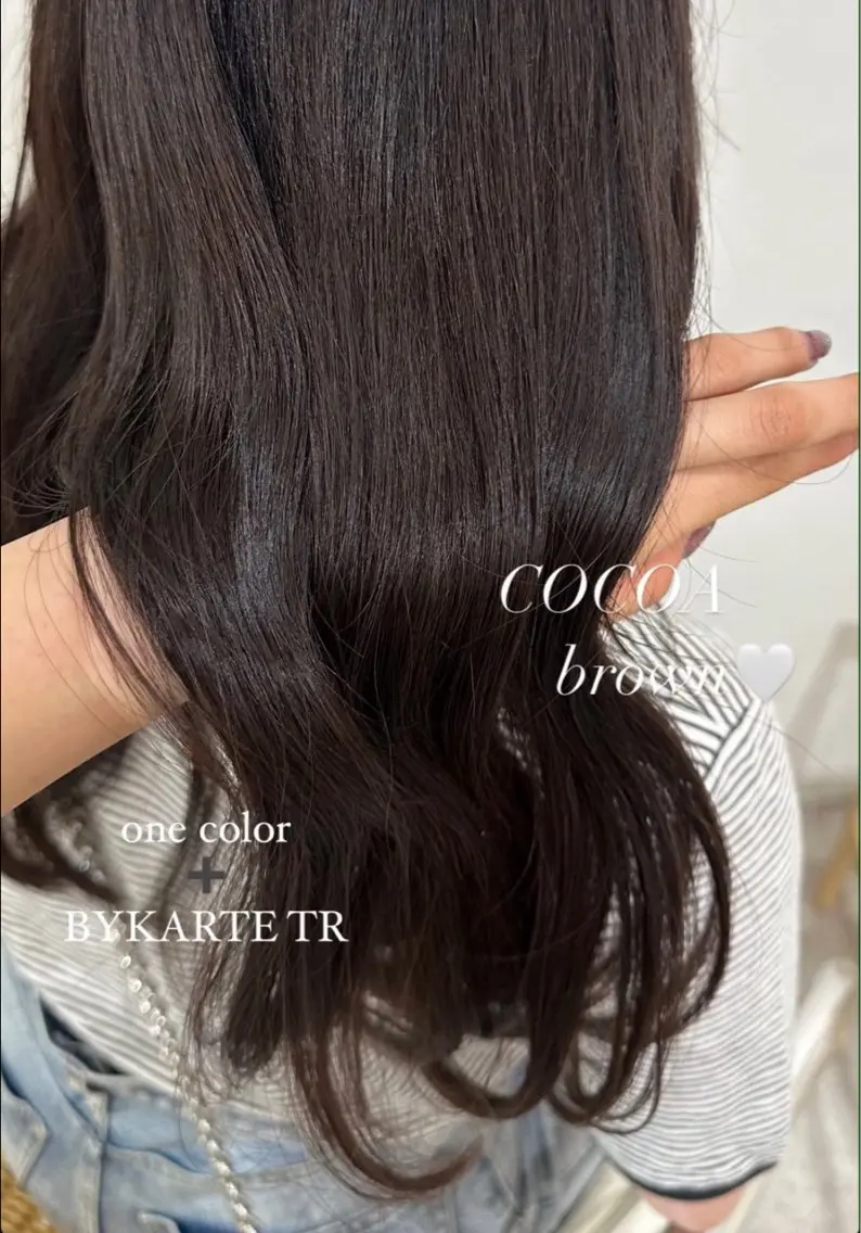 ✨️🎀【髪質改善】ワンカラー➕カット➕BYKARTEトリートメントの写真