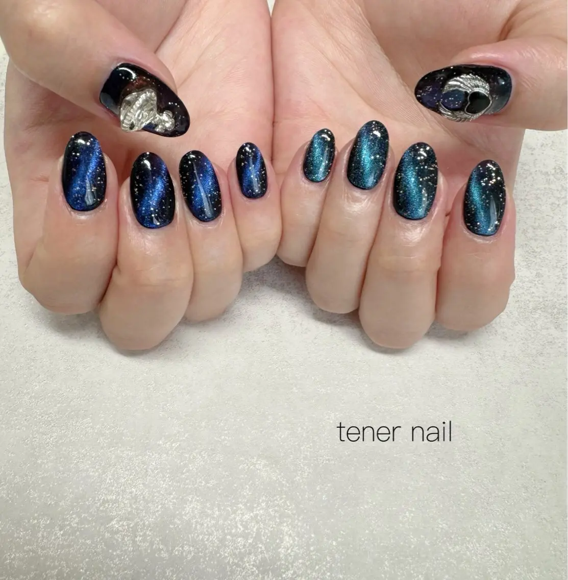 ネイル マグネットネイル ハンドネイル テネルネイル tener nailのネイルデザイン