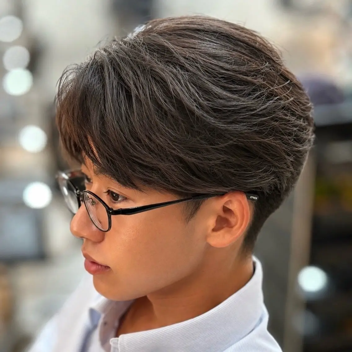 ショート メンズ カット 縮毛矯正 石田 翔琉のヘアスタイル