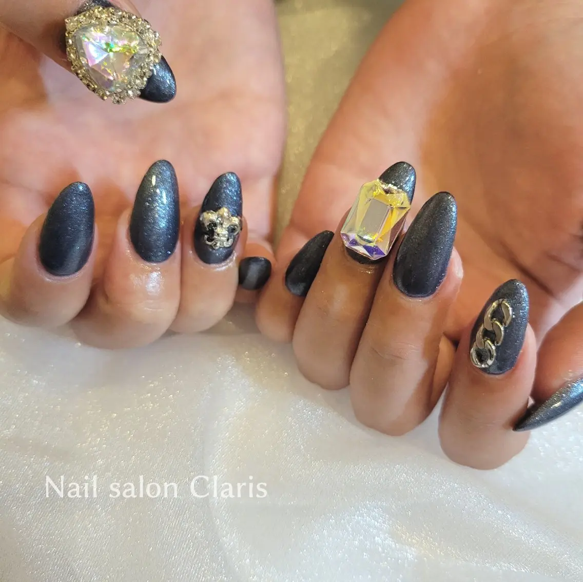 ネイル スカルプネイル シンプルネイル Nailsalon Clarisのネイルデザイン