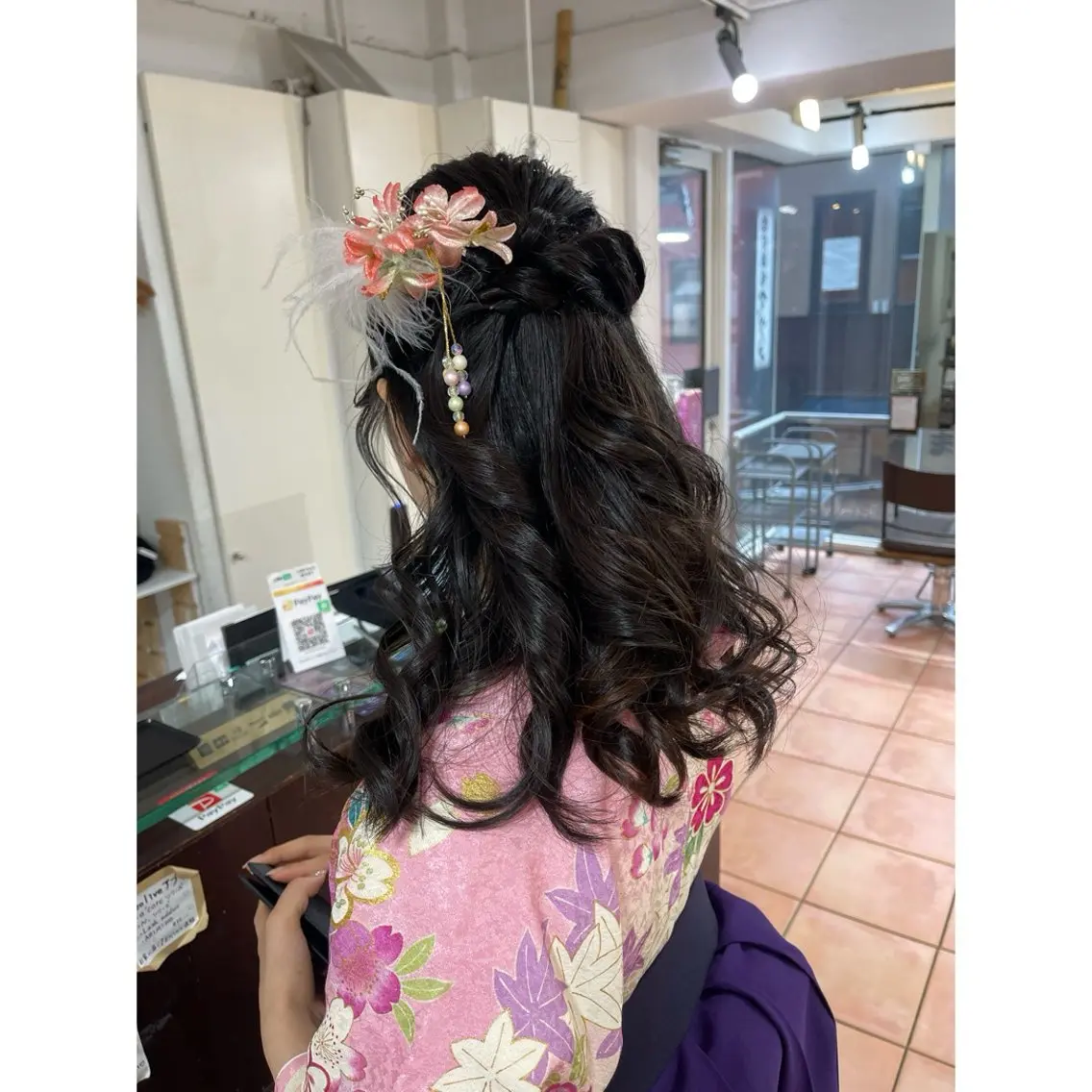 ロング ヘアアレンジ 着付け 🦋エクステ/透明感 カラー🦋宮川莉央のヘアスタイル