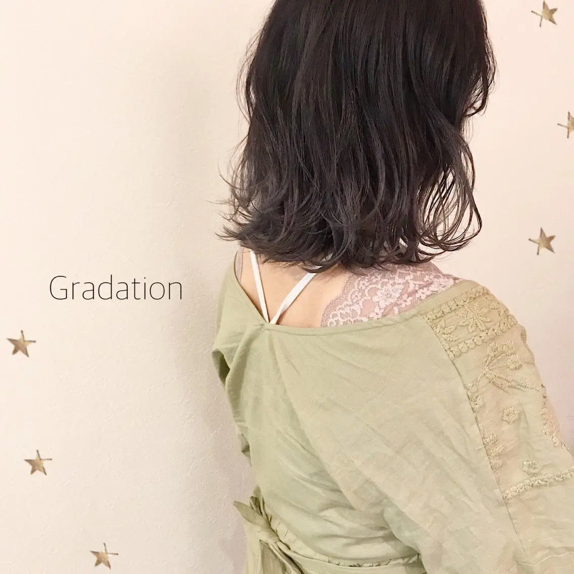 ミディアム カラー 市川 千夏のヘアスタイル