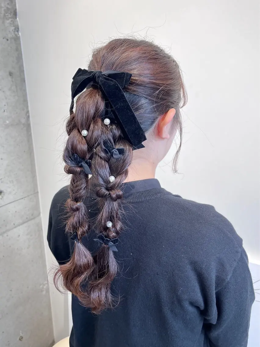 【イベント･お出かけ前に🎀】ヘアセットの写真