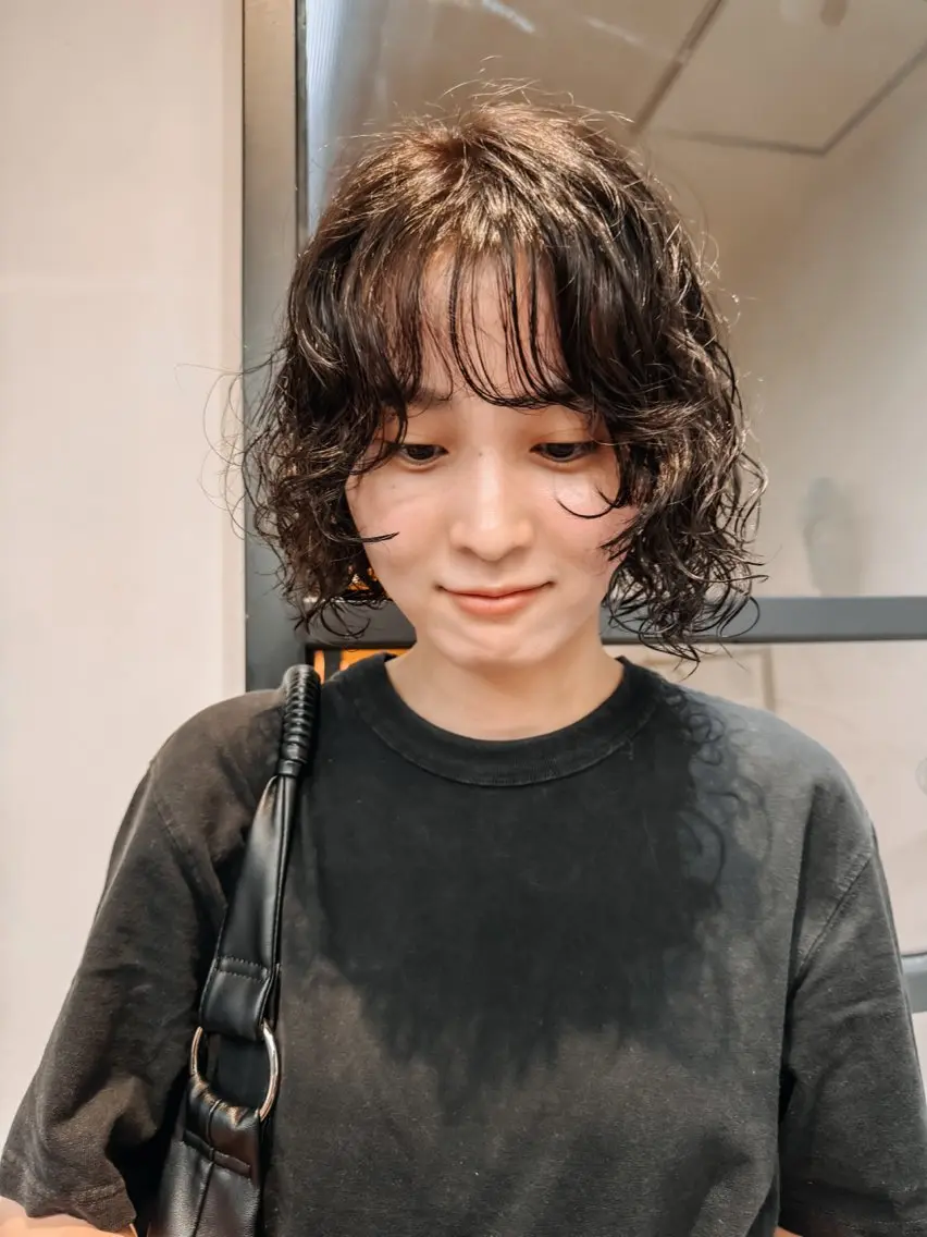 カット+ケアパーマ+トリートメントの写真