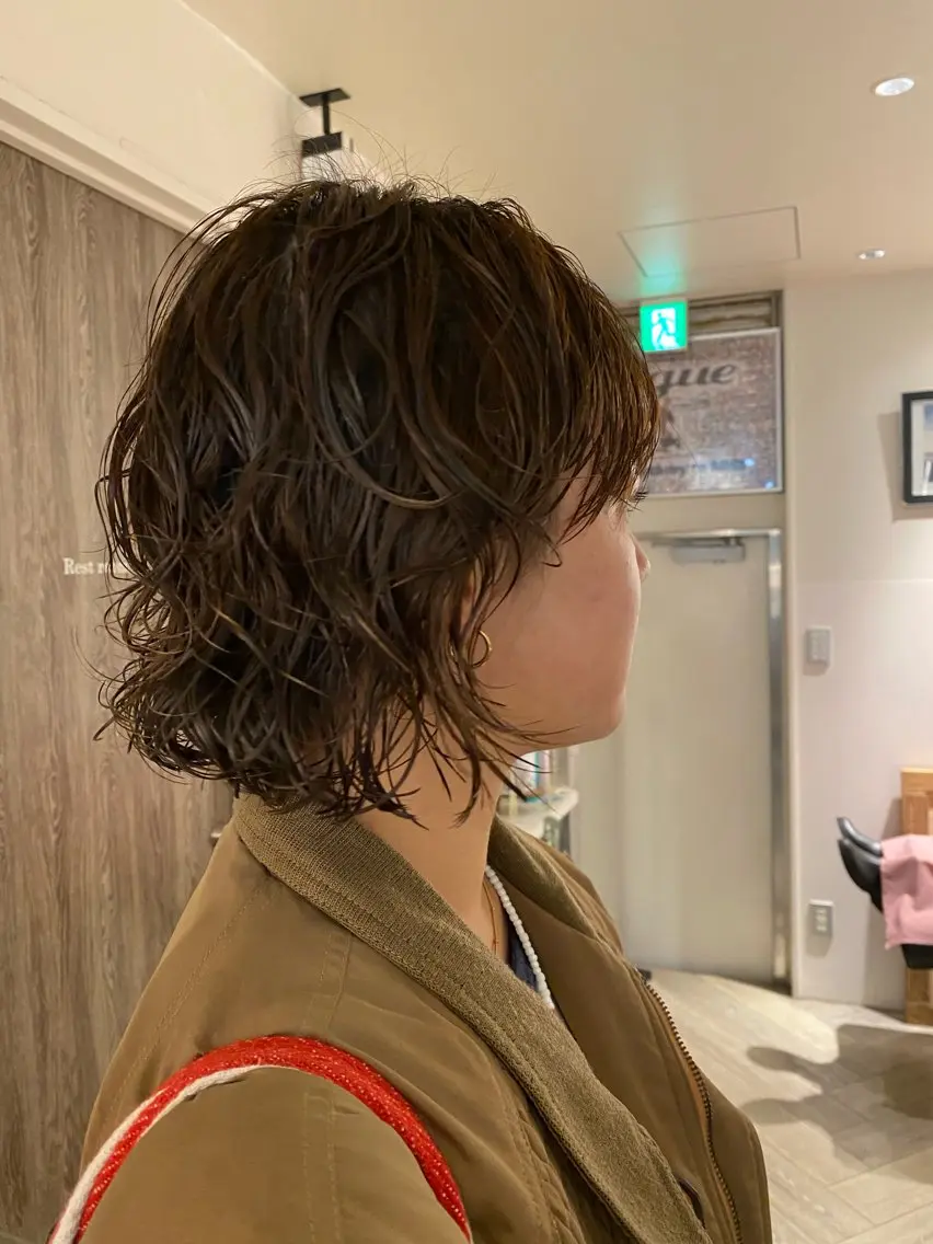 ショート パーマ カット パーマ ナチュラルヘア🫧 ナナミのヘアスタイル