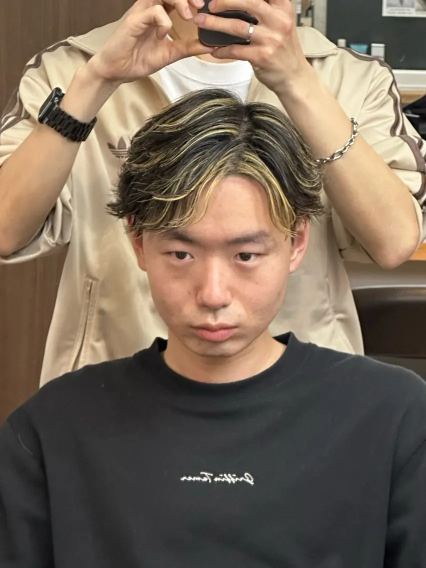 カラー パーマ メンズ 🇺🇸大宮パーマ 波巻き/ツイスパのヘアスタイル