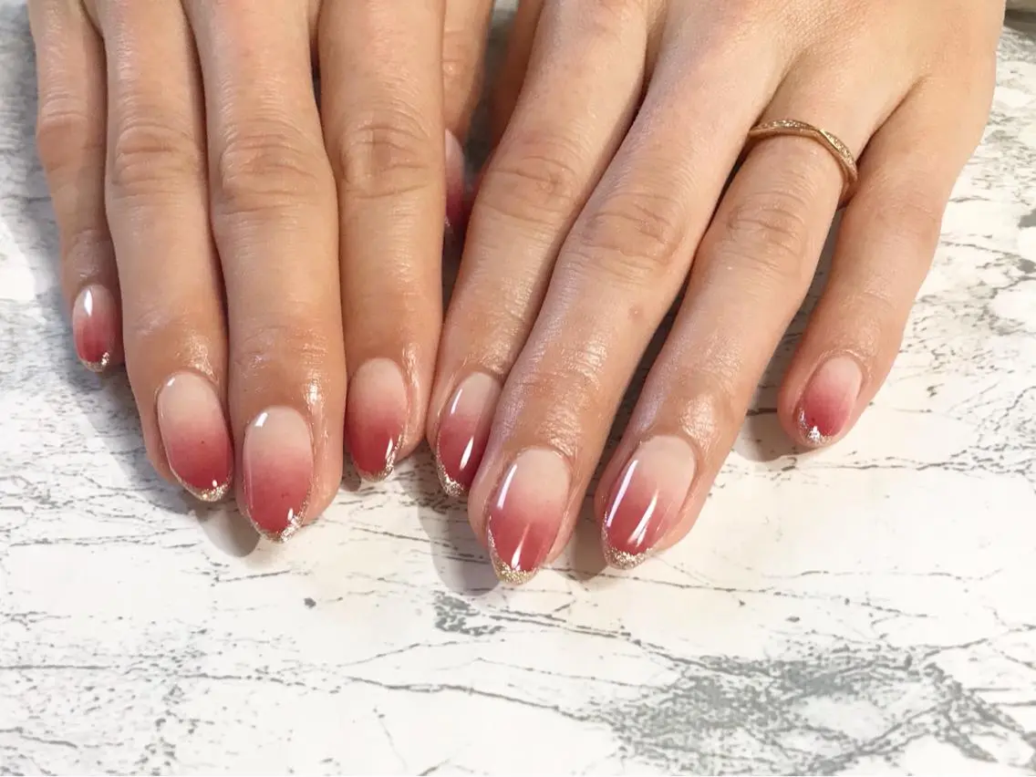 ネイル フットネイル グラデーション ニュアンスネイル シンプルネイル 春ネイル nail fufla ♡yamane♡のネイルデザイン