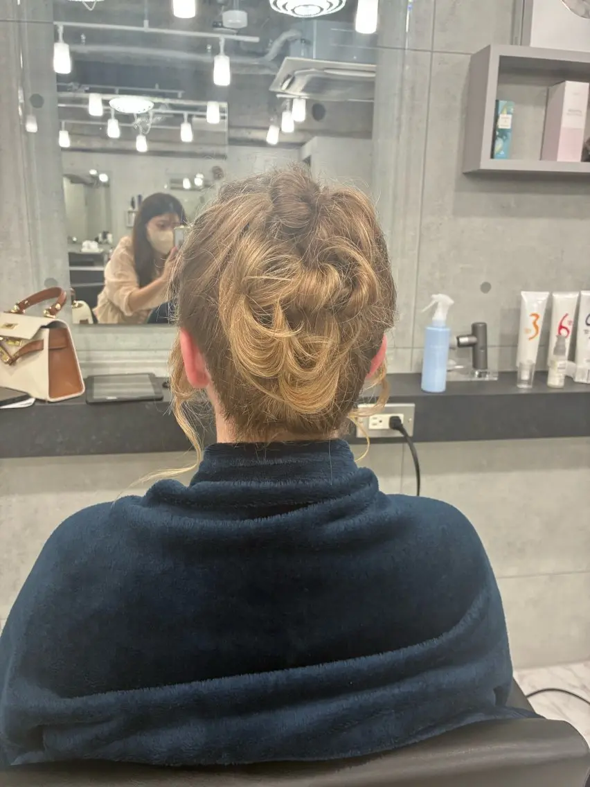 ミディアム ヘアアレンジ ヘアセット Endearing 🌟銀座のヘアスタイル