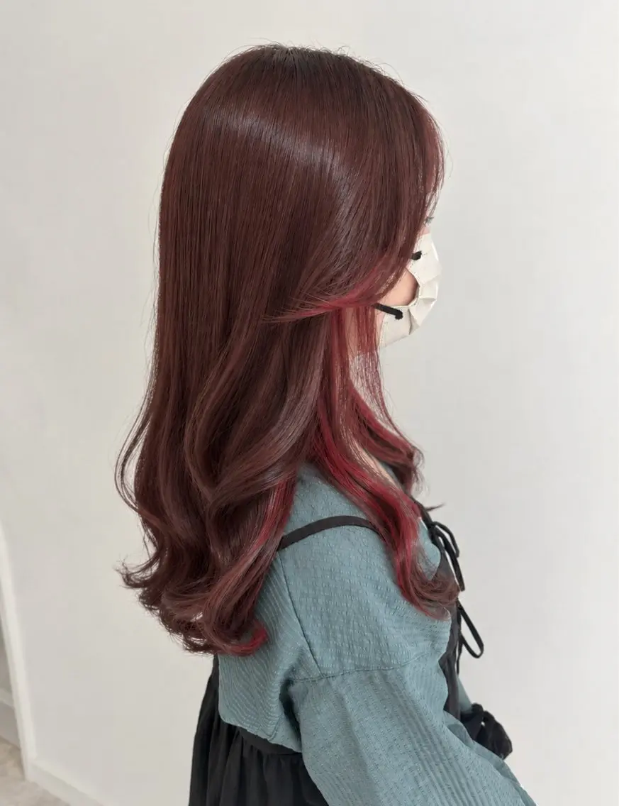 セミロング カラー ヘアカラー 唐澤 千尋のヘアスタイル